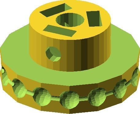 参数球链滑轮3D打印模型