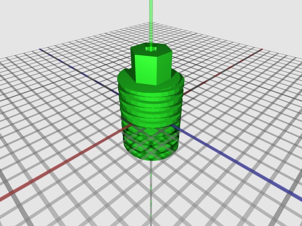 螺纹管3D打印模型