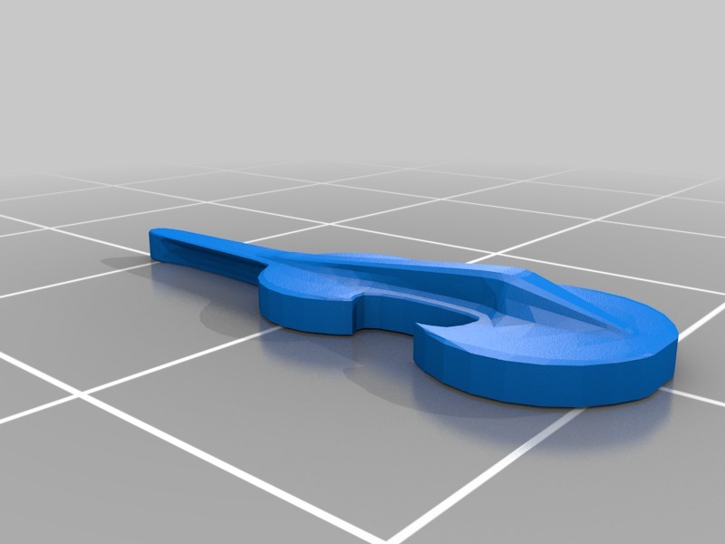 开放式小提琴3D打印模型