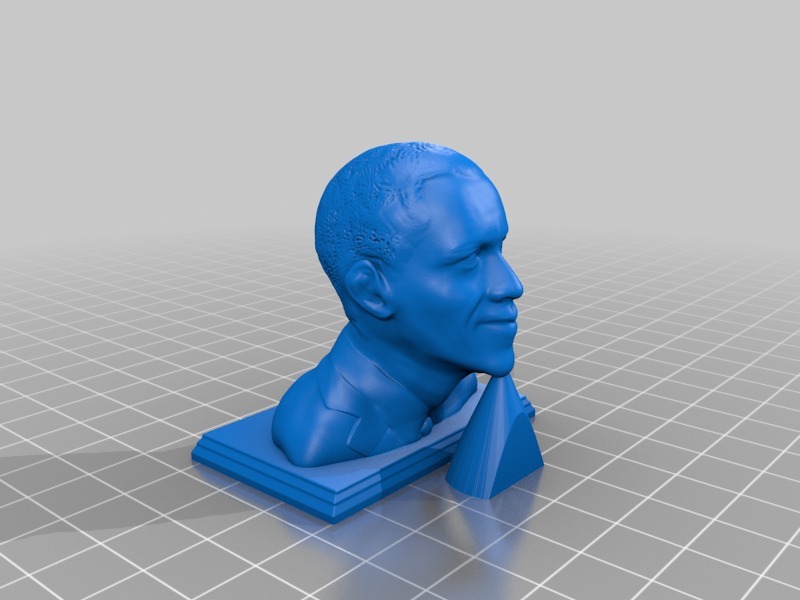 奥巴马雕塑3D打印模型