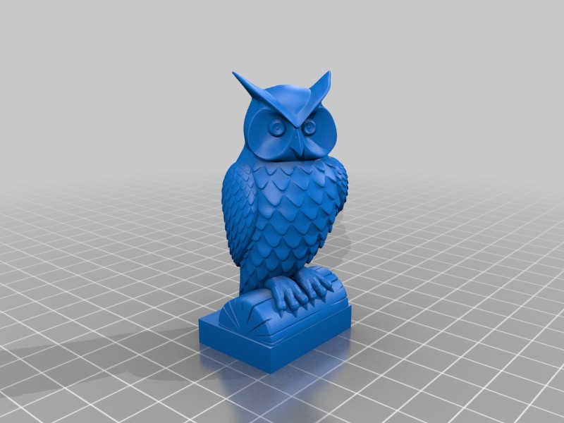 乐高猫头鹰3D打印模型