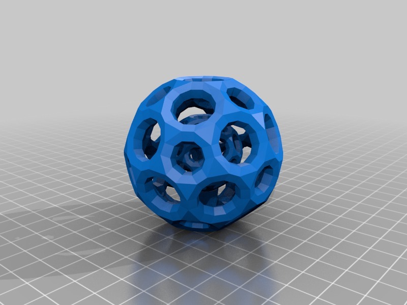 网格球套网格球3D打印模型