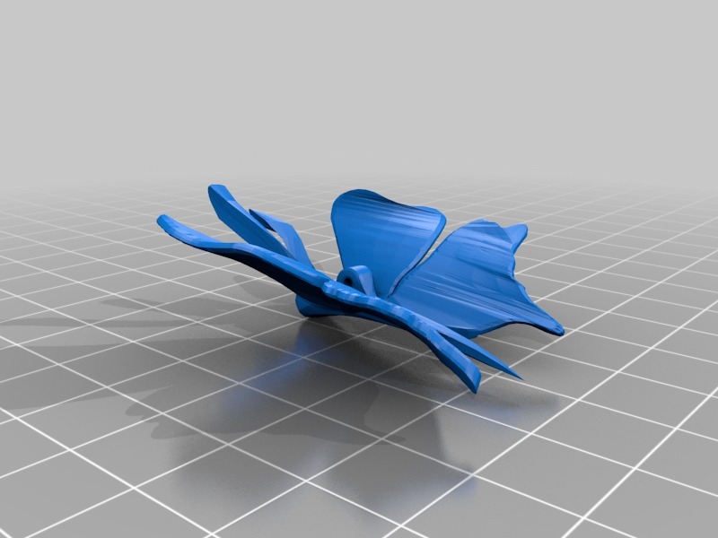 蝴蝶装饰3D打印模型