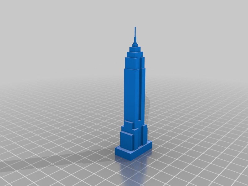 帝国大厦3D打印模型