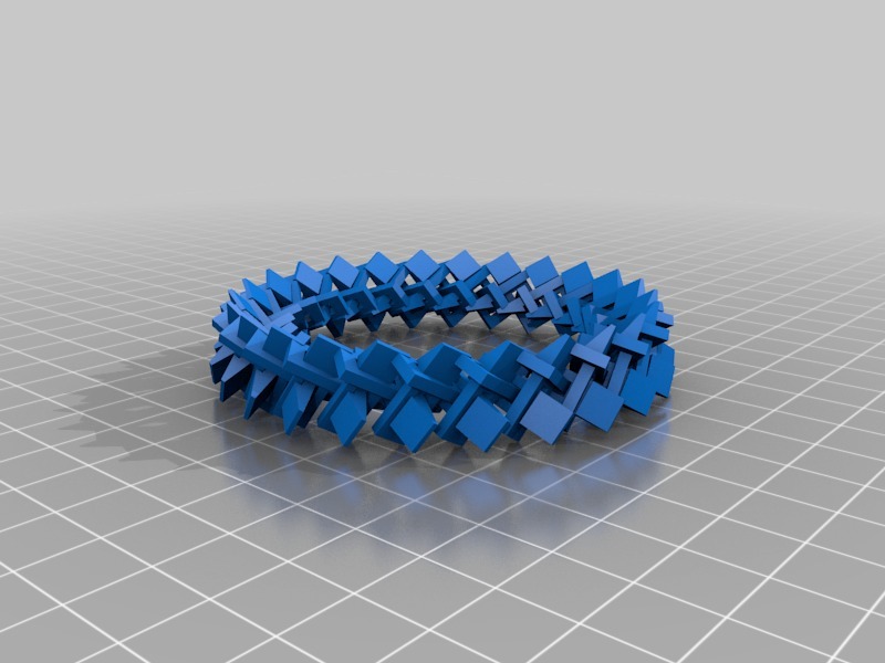 扭曲圆环单元3D打印模型