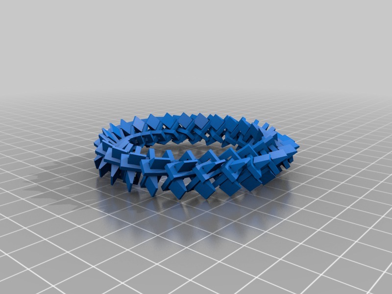 扭曲圆环单元3D打印模型