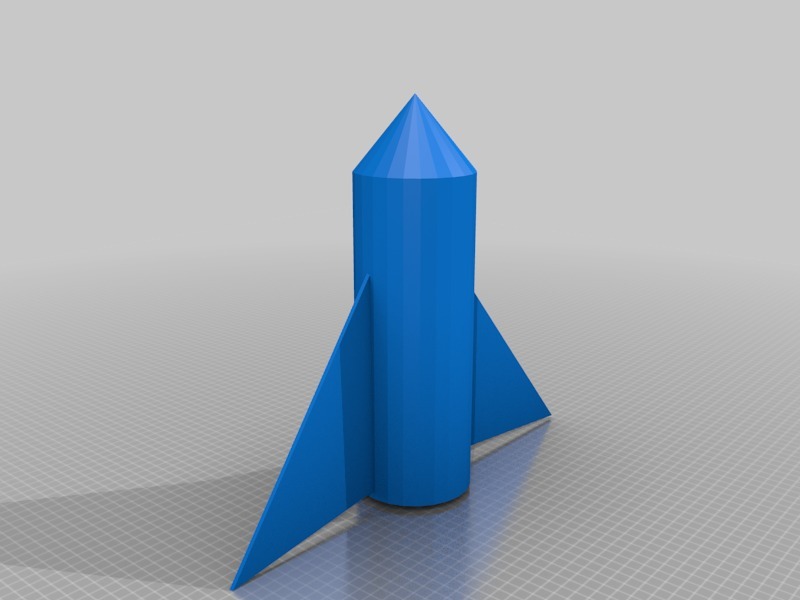 模型火箭3D打印模型