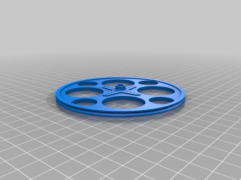 100mm车轮带伺服臂3D打印模型