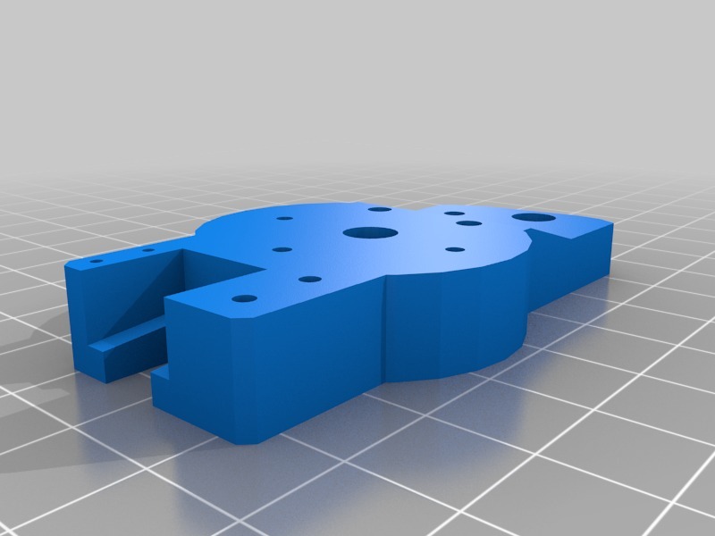三脚架安装偏置板3D打印模型