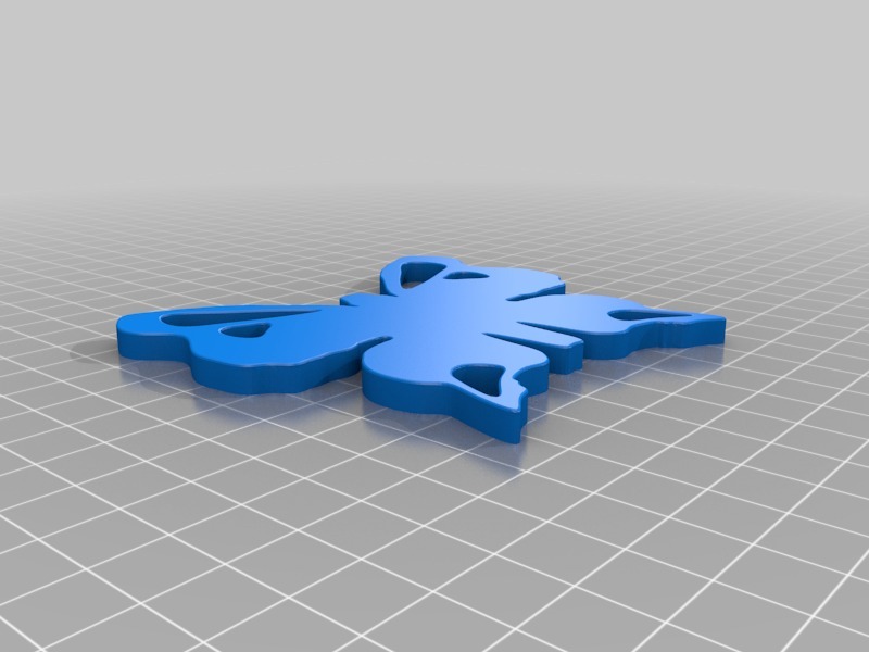 蝴蝶杯垫3D打印模型