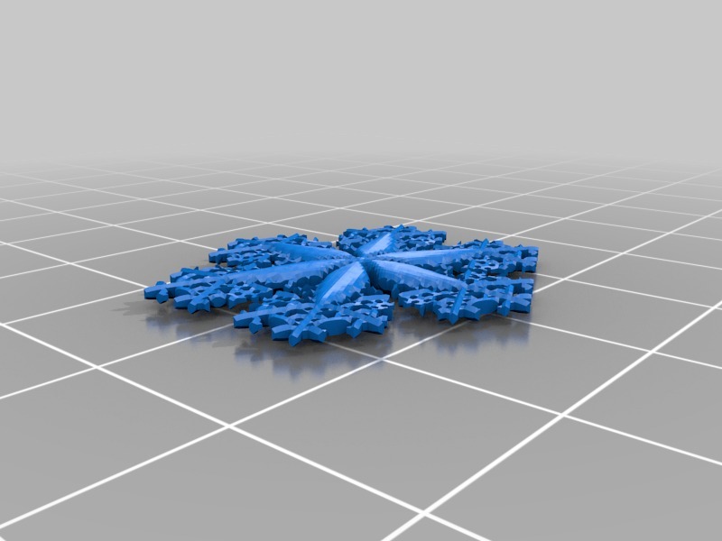 雪花3D打印模型