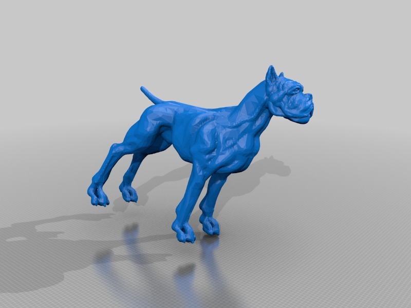 斗牛犬3D打印模型
