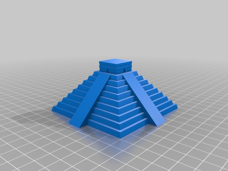 奇琴伊察的库库尔坎金字塔3D打印模型