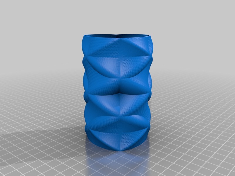 爱心形凹凸花瓶3D打印模型