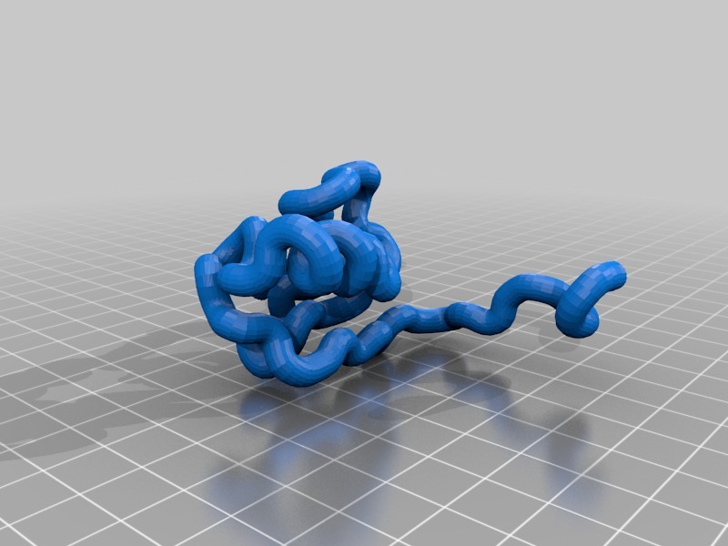 蛋白质结构模型3D打印模型