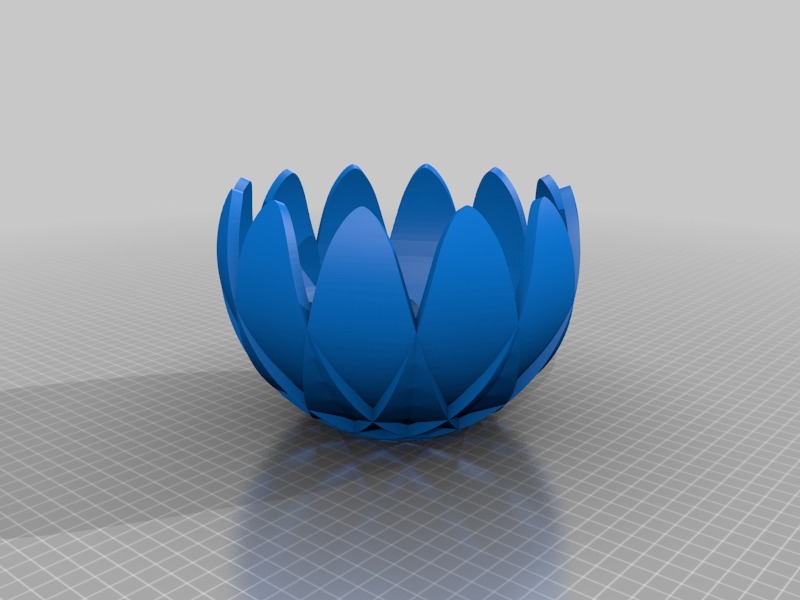 莲花碗3D打印模型