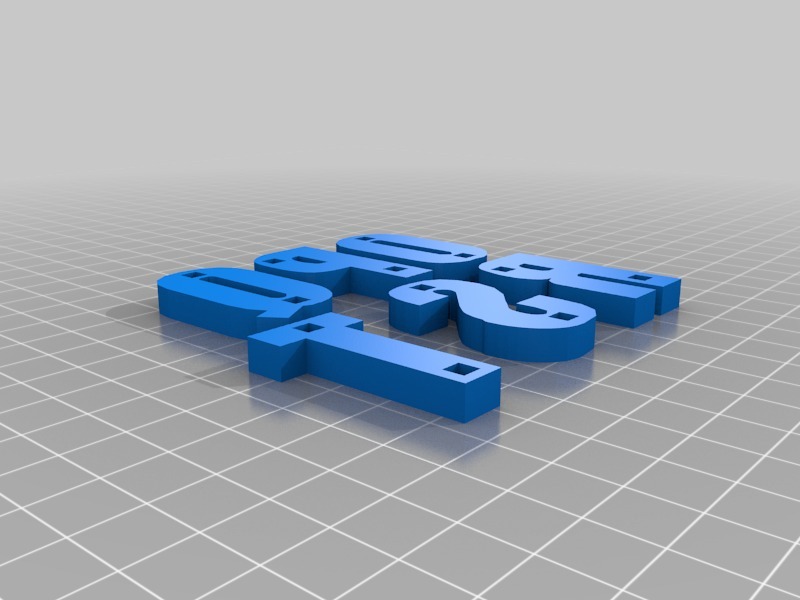 字母磁铁3D打印模型