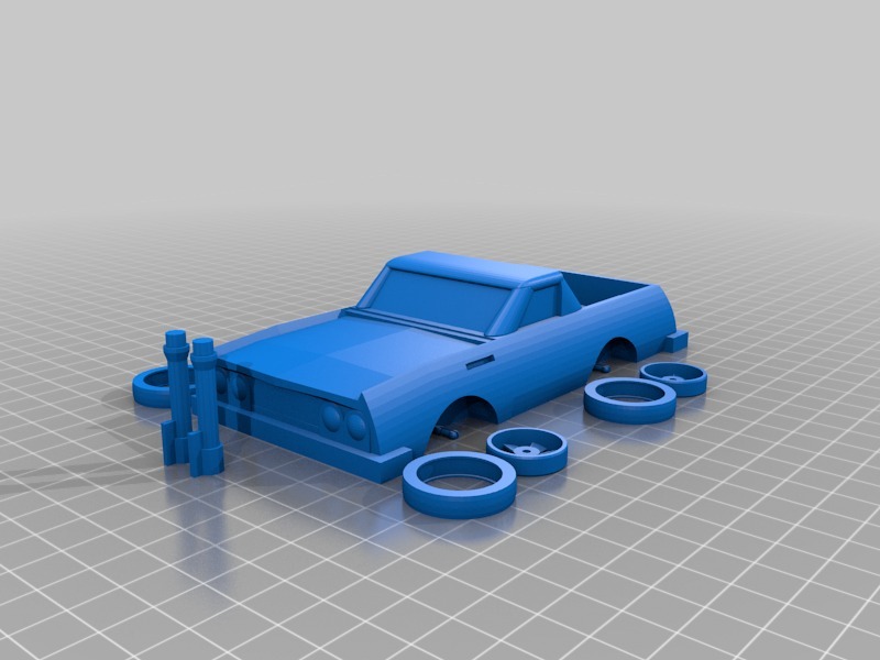 可定制的玩具车3D打印模型