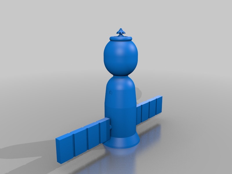 联盟号宇宙飞船3D打印模型