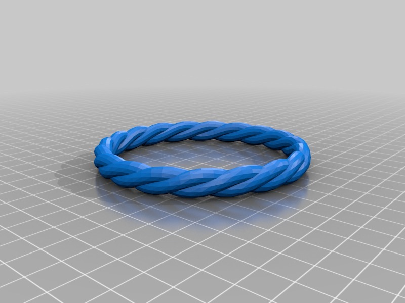 扭纹手链3D打印模型