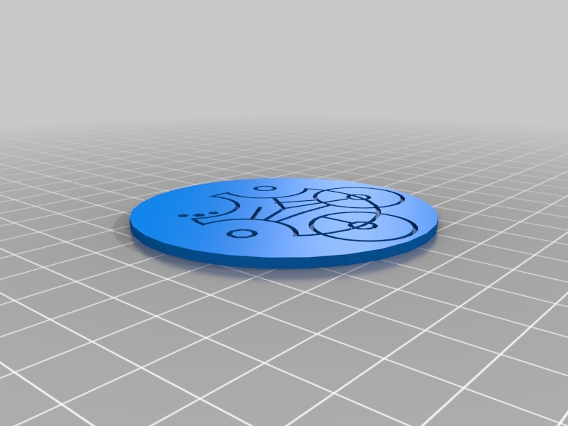 圆形纪念硬币3D打印模型