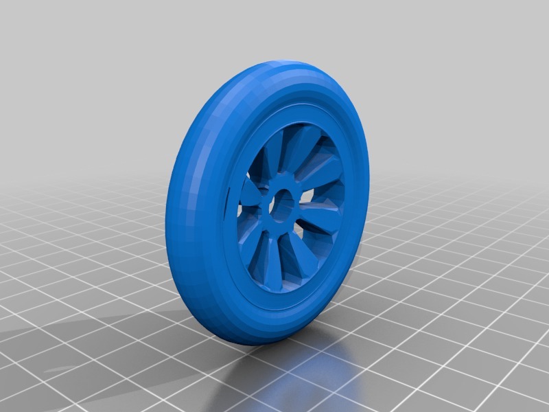 布加迪车轮3D打印模型