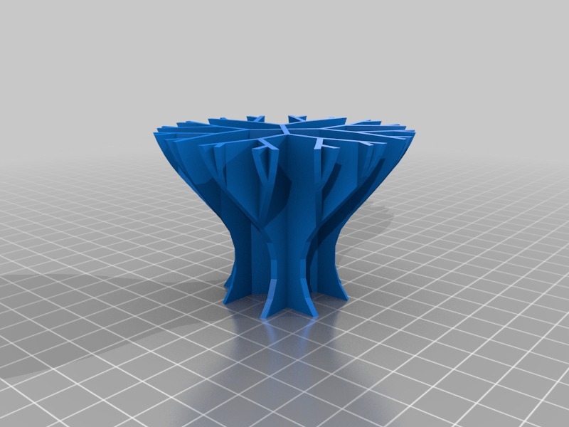 分形树的根3D打印模型