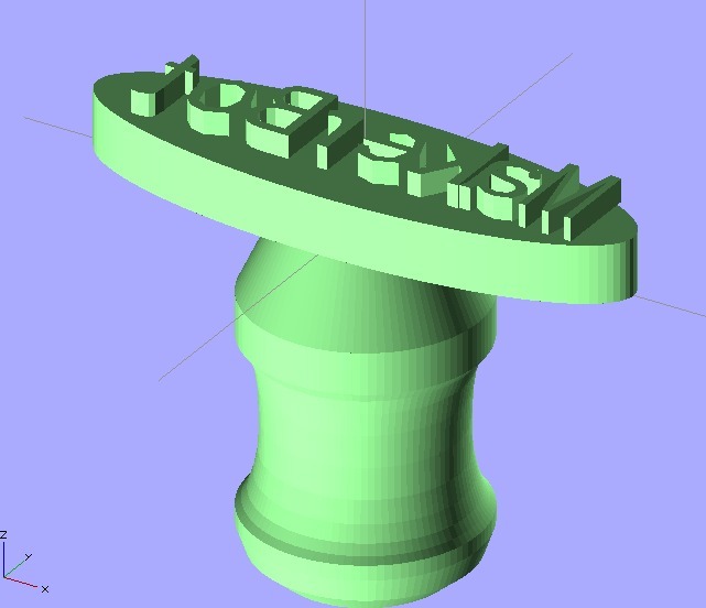 可定制的邮票3D打印模型