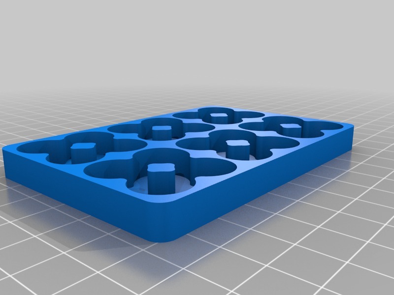 可定制的电池托盘3D打印模型