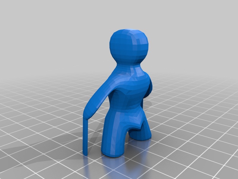简单的小雕像3D打印模型