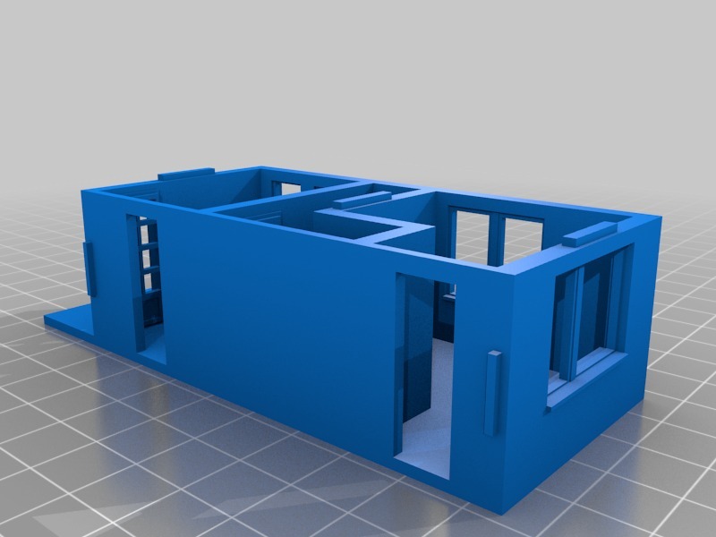 微型版本的房子3D打印模型