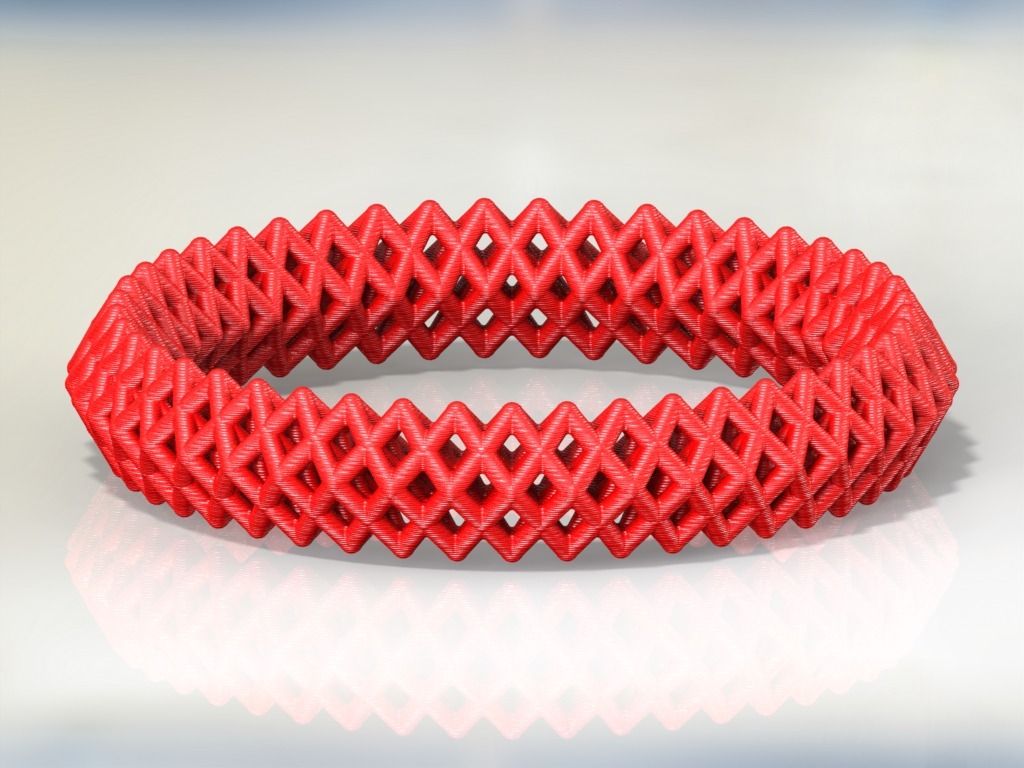 菱形手链3D打印模型