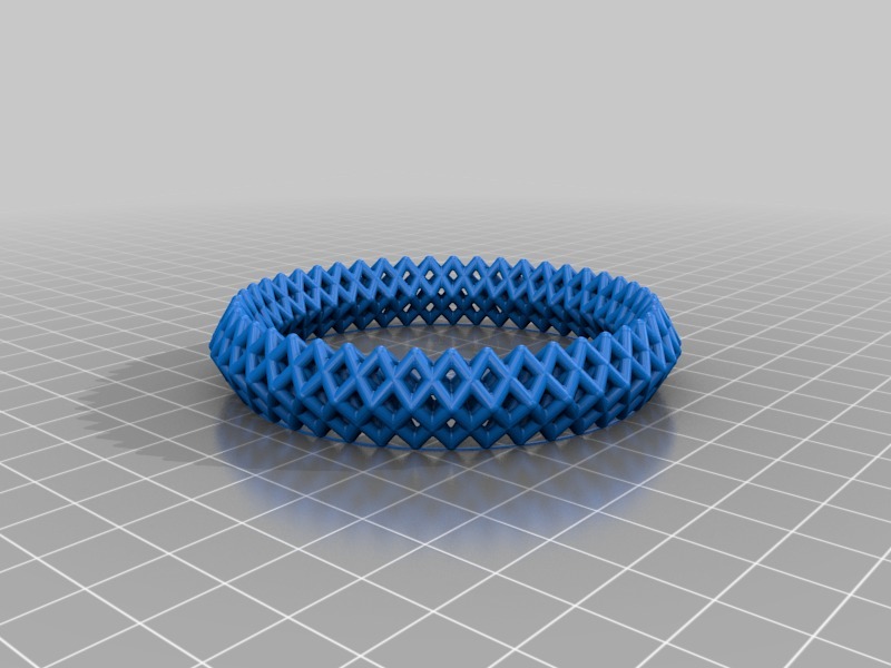 菱形手链3D打印模型