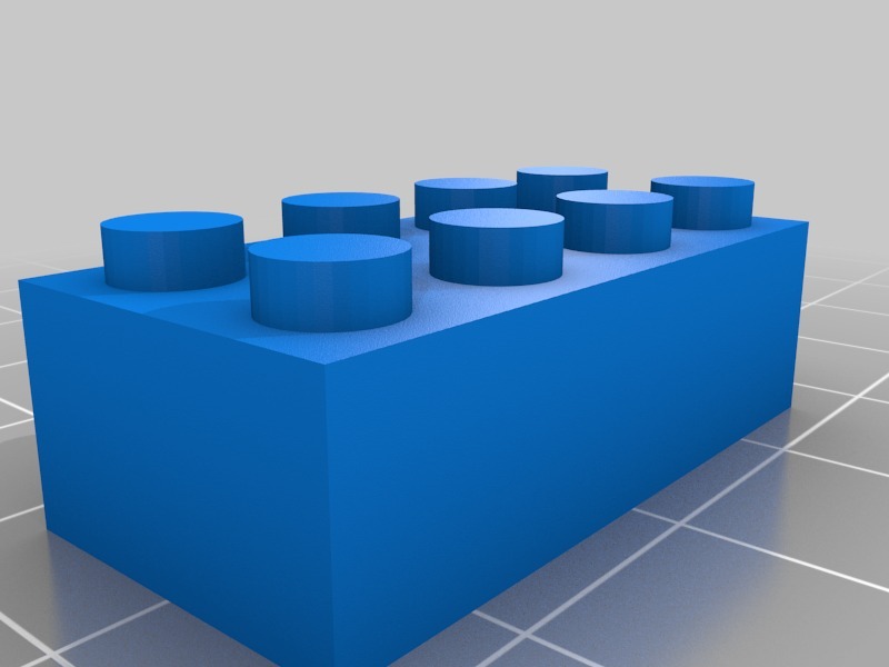 定制的乐高积木3D打印模型