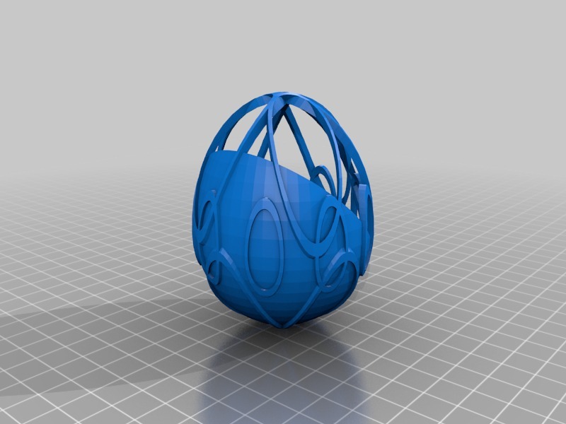 复活节艺术蛋3D打印模型