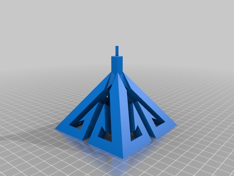 全球动力学金字塔3D打印模型