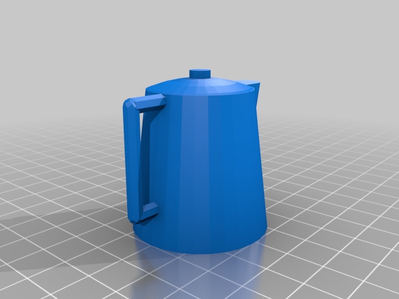 密歇根咖啡壶3D打印模型
