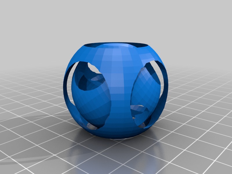 嵌套切球3D打印模型