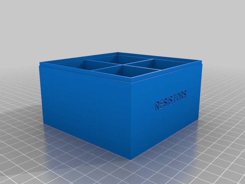 可堆叠零件箱3D打印模型