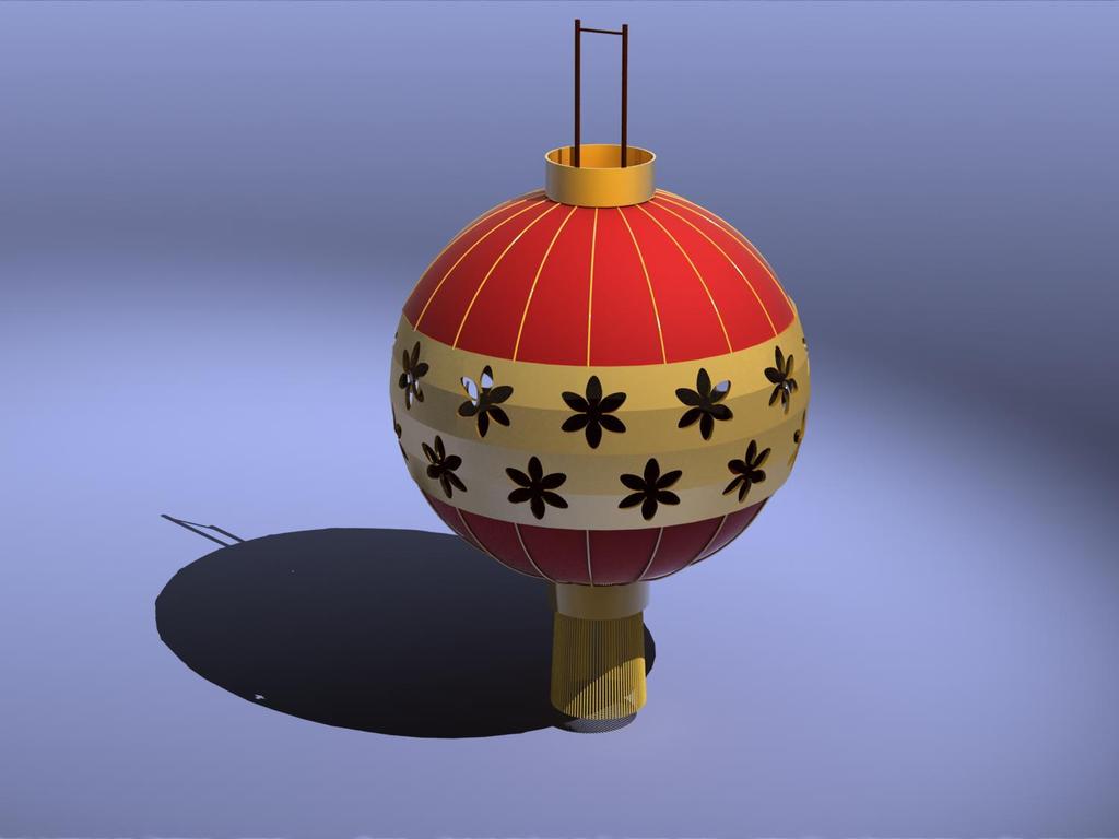 东方灯笼3D打印模型