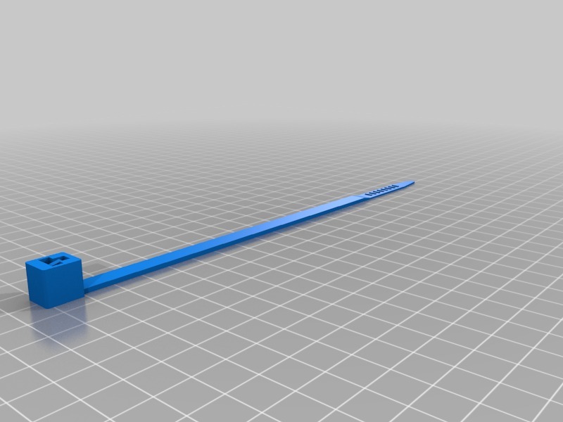 可定制的电缆扎带3D打印模型
