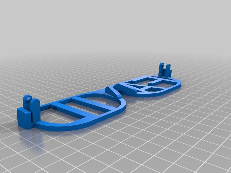 字母造型眼镜3D打印模型