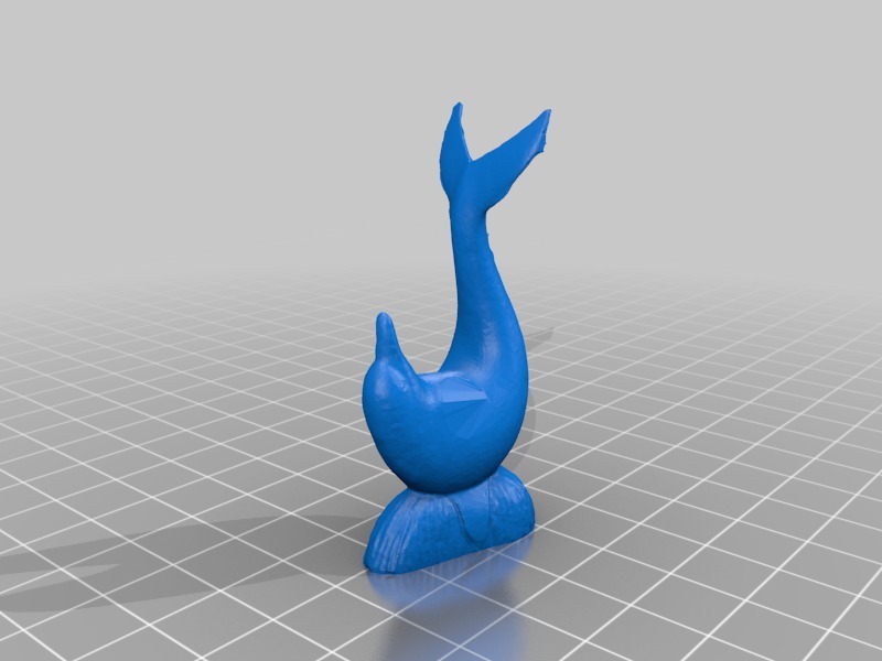 海豚雕塑3D打印模型