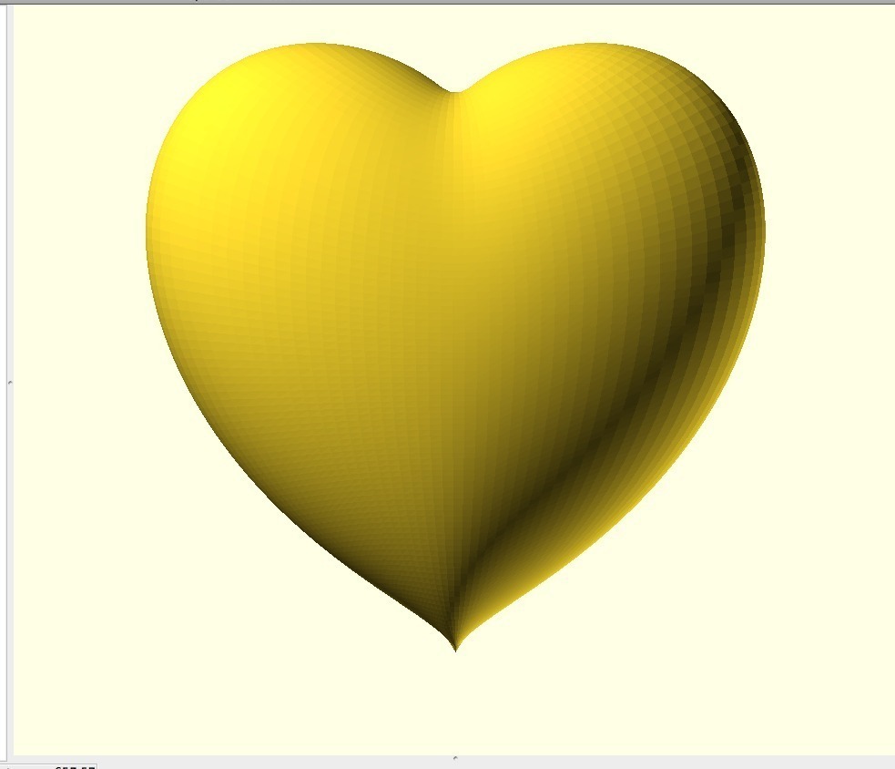 可利用的心3D打印模型