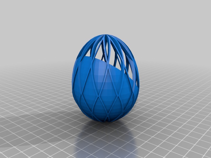 复活节艺术蛋3D打印模型