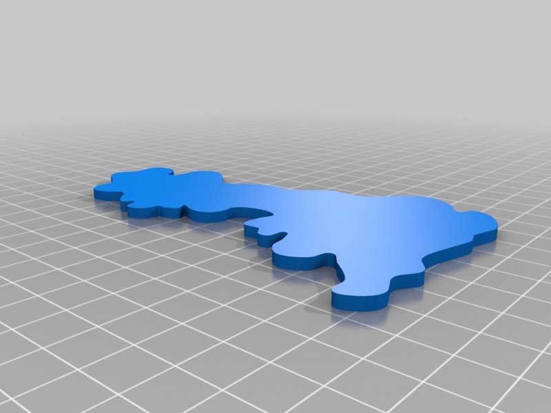 英国3D地图拼图3D打印模型