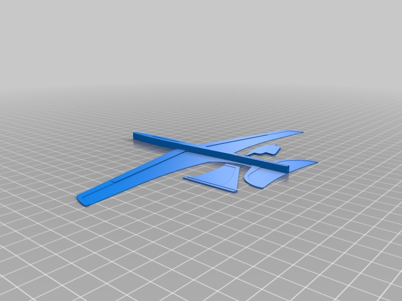 滑翔机3D打印模型