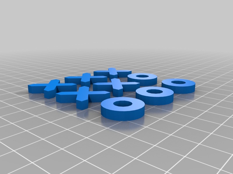 井字棋板3D打印模型