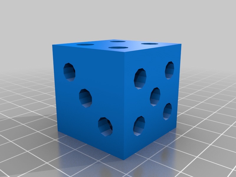 骰子3D打印模型