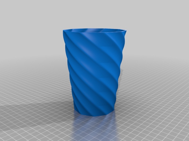 螺旋花瓶3D打印模型